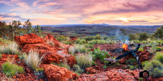 Mt Newman Campfire Sunset